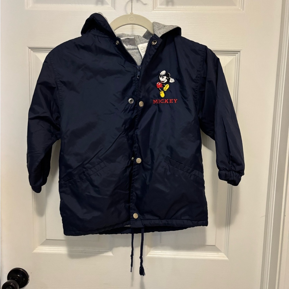 Disney Dark Blue Mickey Mouse Kids Coat